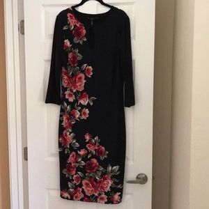 three quarter sleeve dress